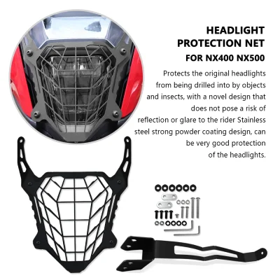 for NX500 NX400 2023 2024+ Motorcycle Headlight Guard Headlamp protection cover NX 500 NX 400 Motorcycle Accessories nx400 nx500